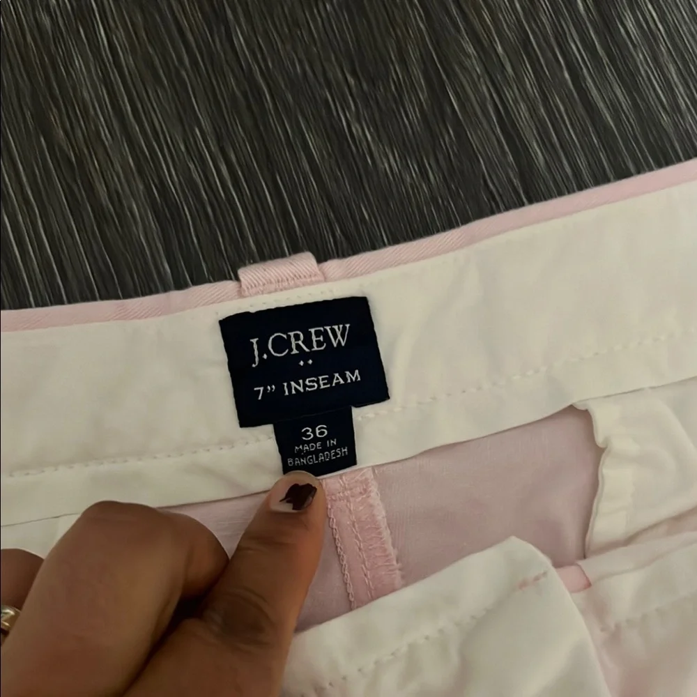 J. Crew Flat Front Pink and Blue Shorts for Casual Style